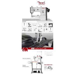 Masina liniara pentru materiale groase cu brat cilindric Texi HD Forte